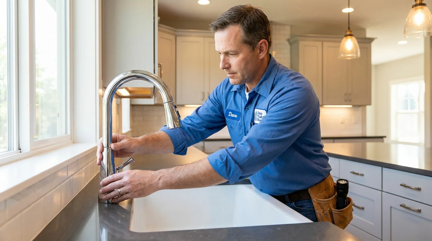 Kitchen faucet installation by Johns Plumbing LLC in Chantilly
